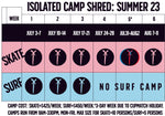 Camp Shred Daily Rate
